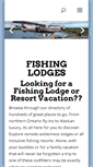 Mobile Screenshot of fishinglodges.net