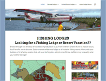 Tablet Screenshot of fishinglodges.net